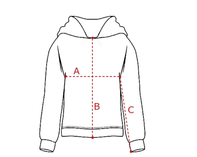 Размеры худи 