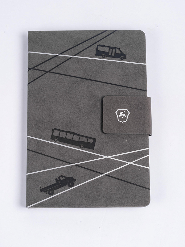 Ежедневник с модельным рядом темно-серый