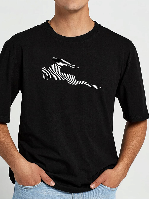 Футболка Летящий олень цвет черный