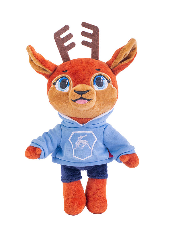 Сувенир Олененок комбинированный плюш, вышивка 300х110х340мм