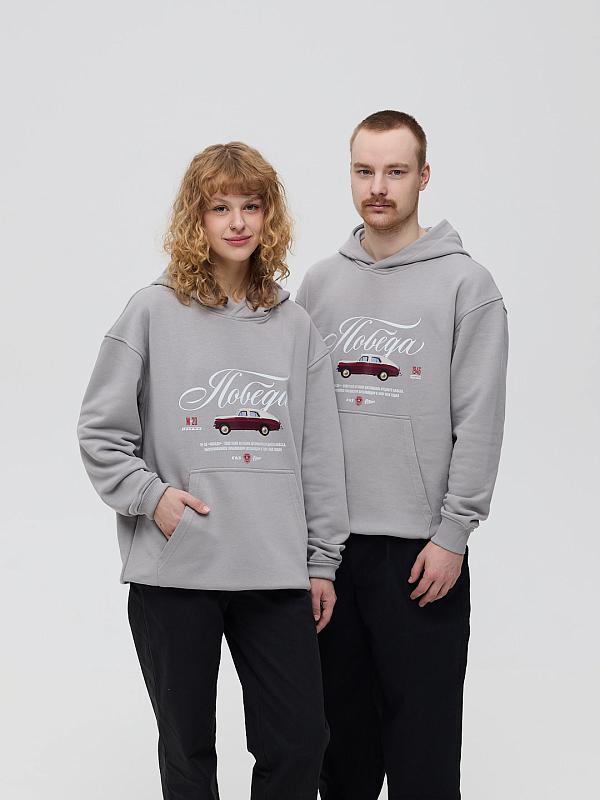 Худи М-20 Победа цвет серый